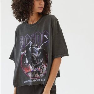 Urban Outfitters AC/DC cropped shirt!